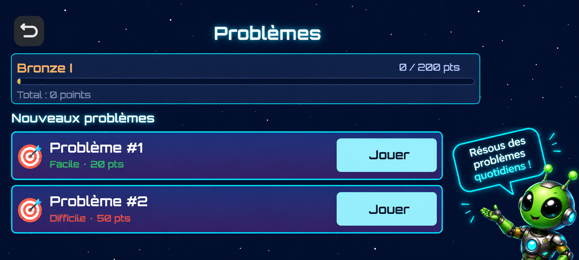 Problèmes de coinche - Coinche de l'Espace