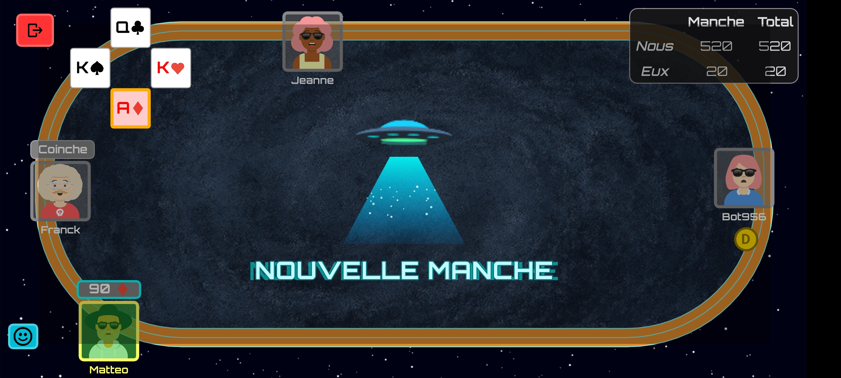 Univers spatial — Coinche de l'Espace
